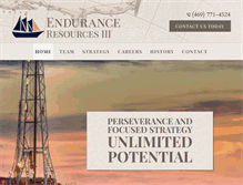 Tablet Screenshot of enduranceresourcesllc.com